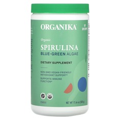 Органическая спирулина, сине-зеленые водоросли, 500 г (17,64 унции), Organika ОРГАНИКА
