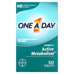 Активный метаболизм для женщин, мультивитаминная / мультиминеральная добавка, 50 таблеток, One-A-Day