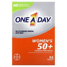 Полноценный поливитаминный комплекс для женщин старше 50 лет, 65 таблеток, One-A-Day