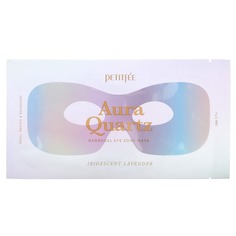Aura Quartz, гидрогелевая маска для зоны вокруг глаз, радужная лаванда, 1 маска, 9 г, Petitfee