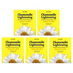 Chamomile Lightening, гидрогелевые маски для лица, 5 шт. по 32 г (1,12 унции), Petitfee