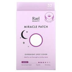 Inc., Beauty, Miracle Patch, ночное покрытие, 52 патча, Rael