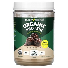 Органический протеин, питательный шейк на растительной основе, восхитительный шоколад, 680 г (1,5 фунта), Purely Inspired
