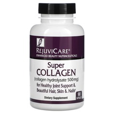 Super Collagen, гидролизат коллагена, 500 мг, 90 капсул, Rejuvicare