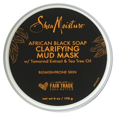 Очищающая грязевая маска, африканское черное мыло, 170 г (6 унций), SheaMoisture