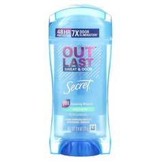 Outlast, прозрачный дезодорант-гель без отдушки, действующий 48 часов, 73 г (2,6 унций), Secret