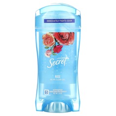 Прозрачный дезодорант-гель, защита на 48 часов, роза, 74 г (2,6 унции), Secret