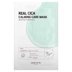 Real Cica, успокаивающая косметическая маска, 1 шт., 20 г (0,7 унции), SOME BY MI