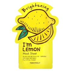 I&apos;m Lemon, осветляющая тканевая маска, 1 шт., 21 г (0,74 унции), Tony Moly