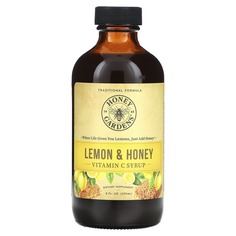Сироп с витамином C, лимон и мед, 237 мл (8 жидк. Унций), Honey Gardens