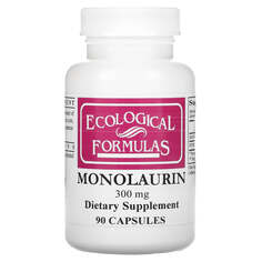 Монолаурин, 300 мг, 90 капсул, Ecological Formulas