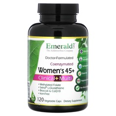 Для женщин 45+, Clinical + Multi, 120 растительных капсул, Emerald Laboratories