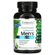 Коферментный мультивитаминный комплекс для мужчин, прием 1 раз в день, 60 вегетарианских капсул, Emerald Laboratories