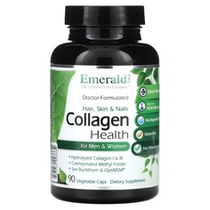 Collagen Health для мужчин и женщин, 90 растительных капсул, Emerald Laboratories