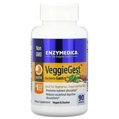 VeggieGest, (предыдущее название Gastro), 90 капсул, Enzymedica