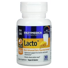 Lacto, формула для переваривания молочных продуктов последнего поколения, 30 капсул, Enzymedica