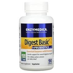 Digest Basic с пробиотиками, 90 капсул, Enzymedica