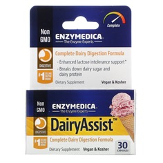 DairyAssist, 30 капсул, Enzymedica
