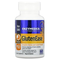 GlutenEase, 60 капсул, Enzymedica