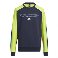 Лонгслив Adidas Kids Yb Mh, зеленый/синий