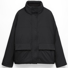 Куртка Oysho Lightweight, Water-Repellent Fellex Aerogel, черный