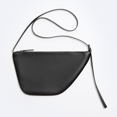 Мужская сумка Zara Soft Asymmetric Crossbody, черный