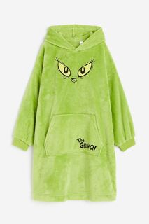 Халат H&amp;M x The Grinch Hooded, зеленый H&M