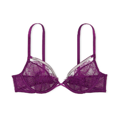 Бюстгальтер Victoria&apos;s Secret Very Sexy Unlined Floral Embroidered Demi, фиолетовый