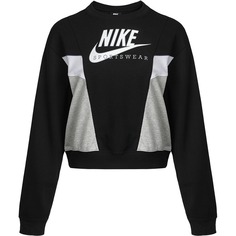 Свитшот Nike Sportswear Long-sleeved, черный/мультиколор