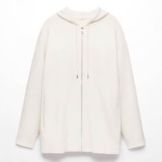 Толстовка Oysho Long Hooded, кремовый