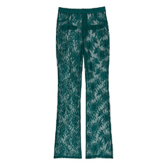 Кружевные брюки Victoria&apos;s Secret VS Archives Rose, темно-зеленый