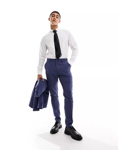 Брюки Asos Design Skinny Suit, синий