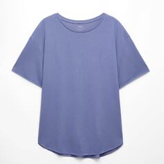 Футболка Oysho Modal blend short-sleeved, фиолетовый