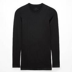 Лонгслив Oysho Seamless long-sleeved, черный