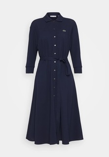 Платье Lacoste Ausgestellte Button Casual, темно-синий