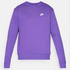 Толстовка Nike Sportswear Club Crew Unisex, фиолетовый