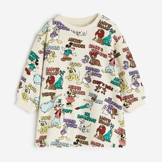 Платье H&amp;M Disney100 Patterned Sweatshirt, мультиколор H&M