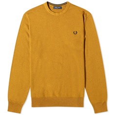 Джемпер Fred Perry Crew Neck, темно-желтый