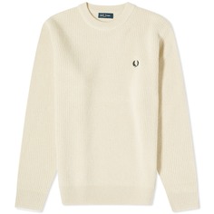 Свитер Fred Perry Textured Lambswool, светло-бежевый