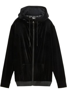 Велюровая флисовая куртка Bpc Bonprix Collection, черный