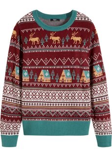 Рождественский свитер Bpc Bonprix Collection, красный