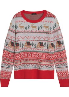 Рождественский свитер Bpc Bonprix Collection, красный