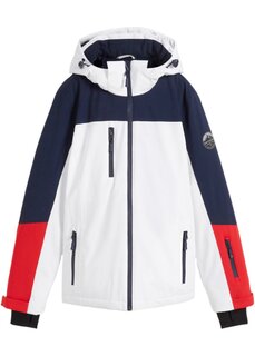 Функциональная лыжная куртка с вентиляционными прорезями водонепроницаемая Bpc Bonprix Collection, белый