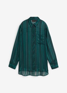 Блузка с металлизированной нитью Bpc Selection, зеленый
