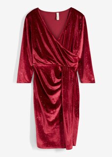 Бархатное платье Bodyflirt Boutique, красный