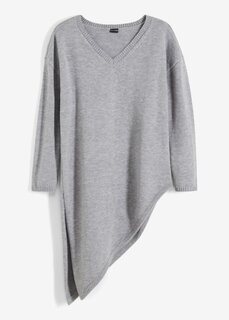 Длинный свитер Bodyflirt, серый