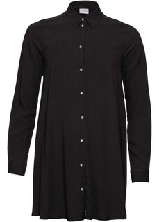Блуза с планкой с жемчужными пуговицами Bodyflirt, черный