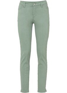 Эластичные брюки Bodyflirt, зеленый