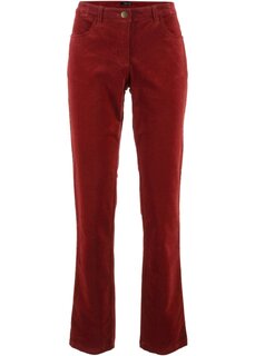 Прямые вельветовые брюки стрейч Bpc Bonprix Collection, красный