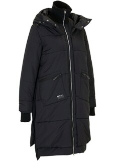 Функциональное пальто стеганое в многослойном стиле Bpc Bonprix Collection, черный